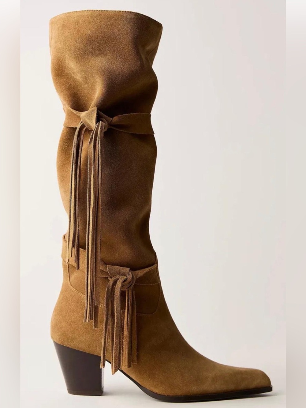 Free People Collection- Fast Lane Fringe Boots